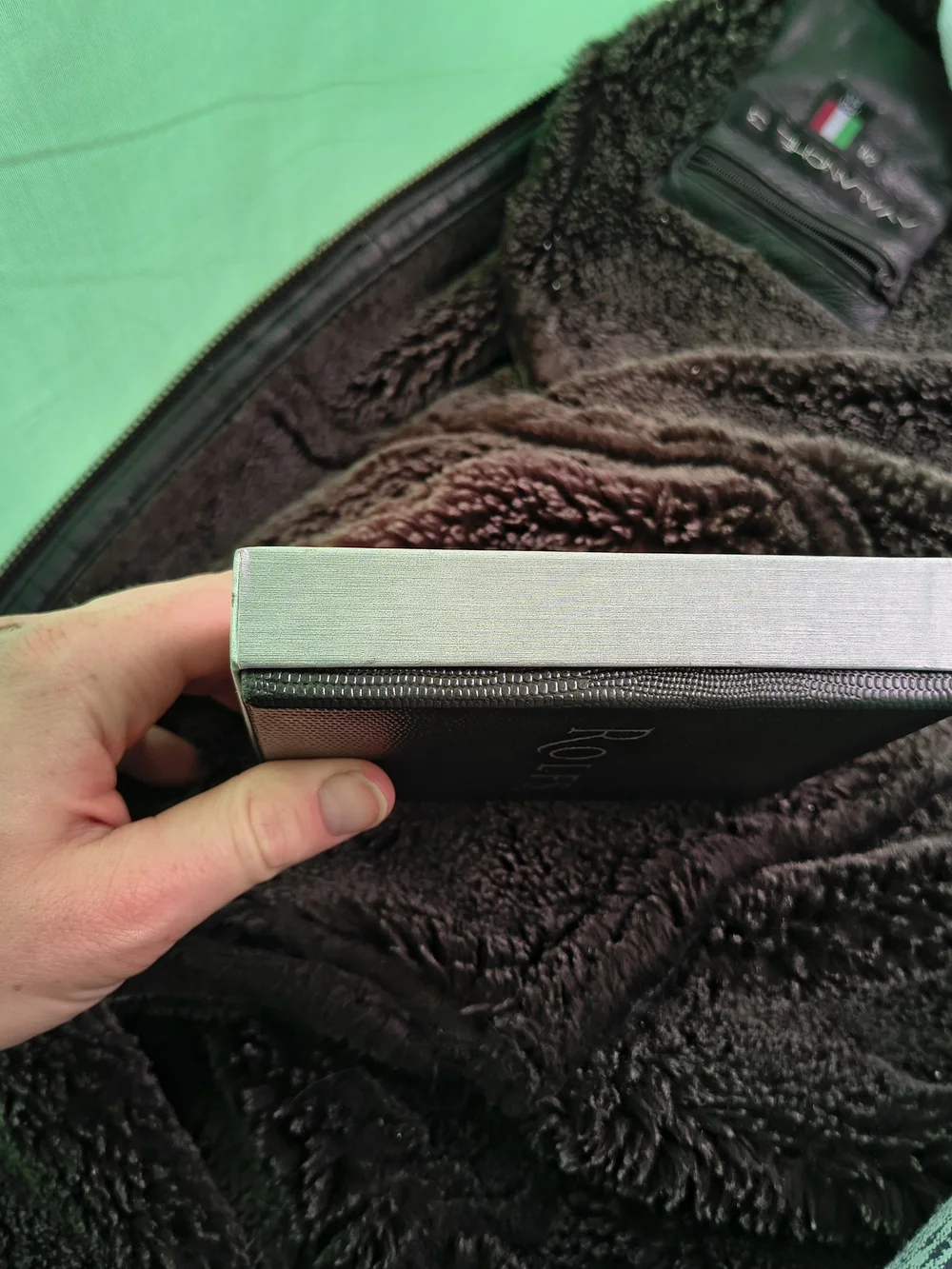 Rolfs Brown Leather Money Clip Wallet